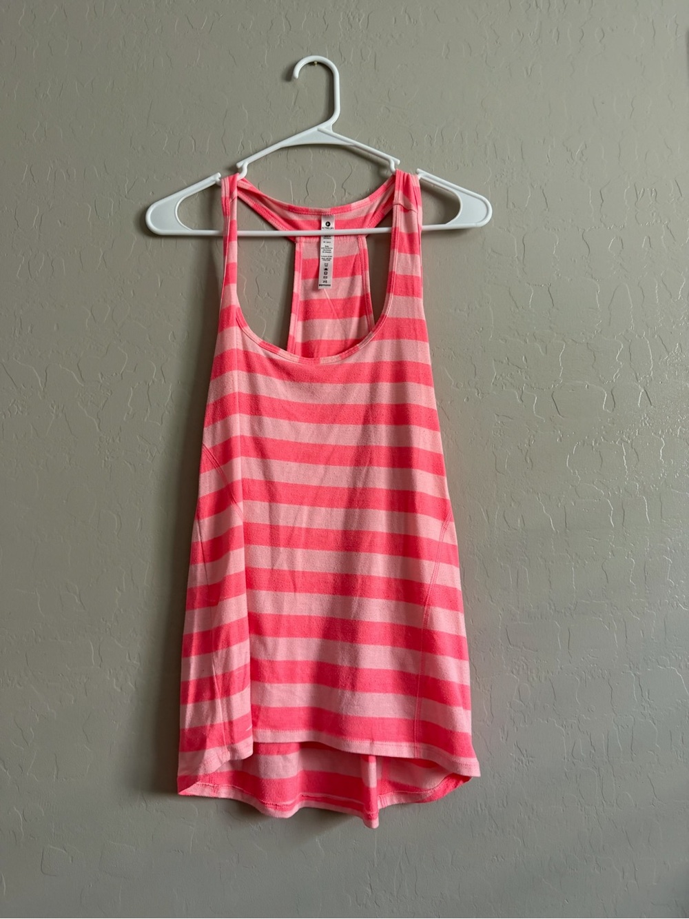 Active Life Pink & Light Pink Striped Racerback Tank